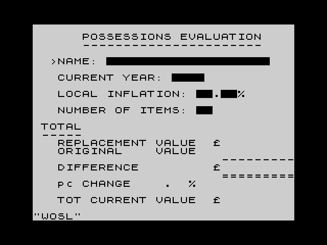 Possessions Evaluation image, screenshot or loading screen