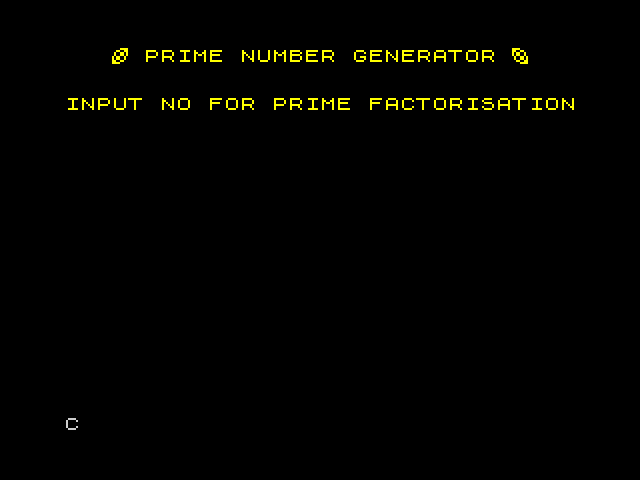 Prime Number Generator image, screenshot or loading screen