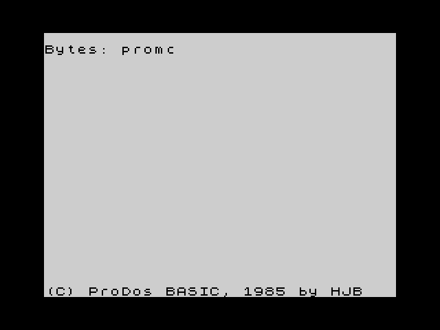 ProDOS Basic image, screenshot or loading screen