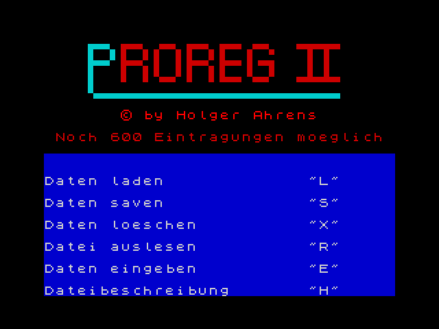 Proreg II image, screenshot or loading screen