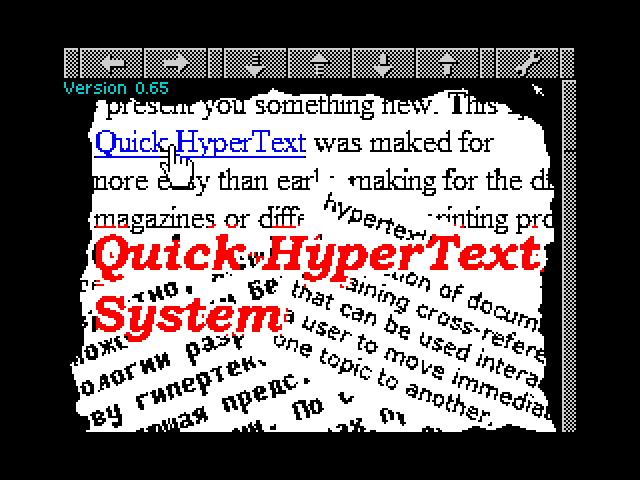 Quick HyperText System image, screenshot or loading screen