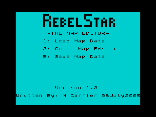 RebelStar - The Map Editor image, screenshot or loading screen