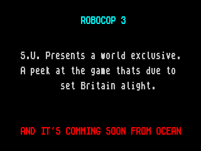 RoboCop 3 Demo image, screenshot or loading screen
