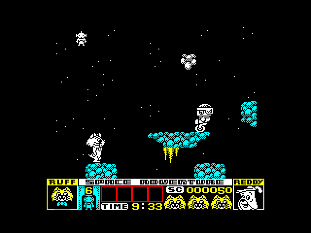 Ruff and Reddy in the Space Adventure image, screenshot or loading screen