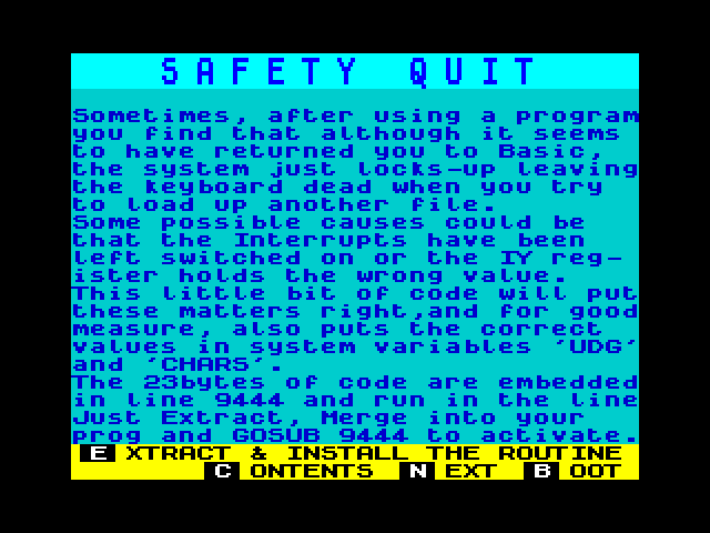 Safety Quit image, screenshot or loading screen