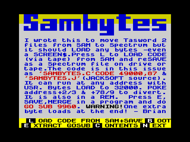Sambytes image, screenshot or loading screen