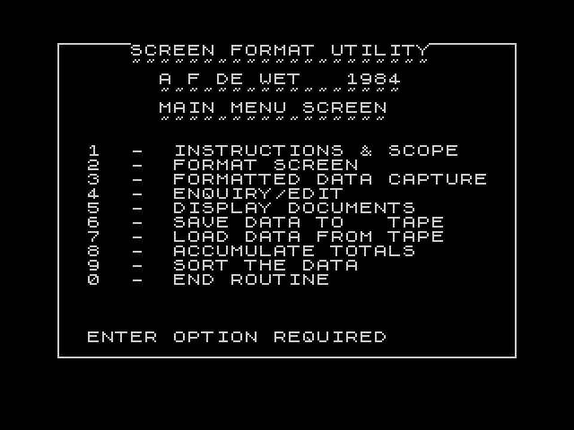 Screen Format Utility image, screenshot or loading screen