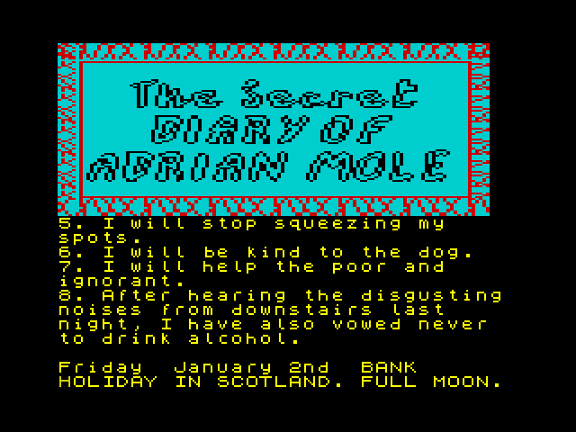 The Secret Diary of Adrian Mole Aged 13 3/4 image, screenshot or loading screen