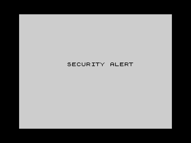 Security Alert image, screenshot or loading screen