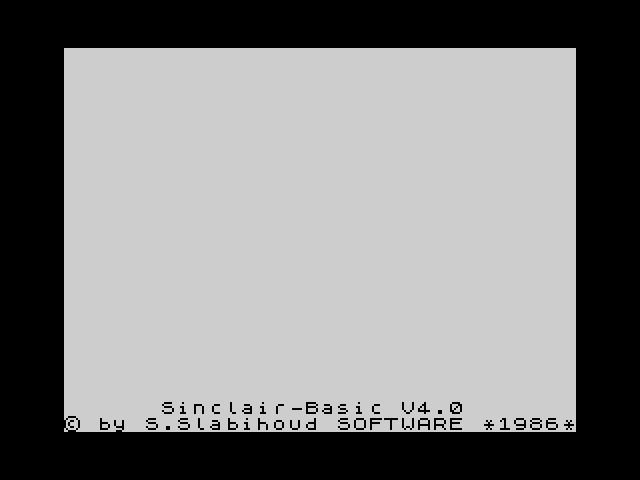 Sinclair-Basic image, screenshot or loading screen