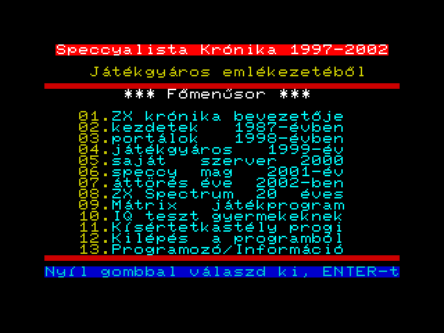 Speccyalista Kronika image, screenshot or loading screen