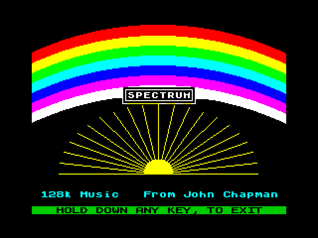 Spectrum image, screenshot or loading screen