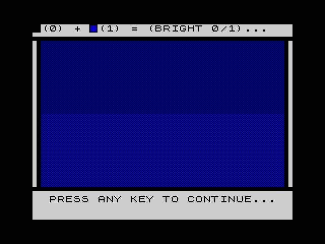 Spectrum Colour image, screenshot or loading screen