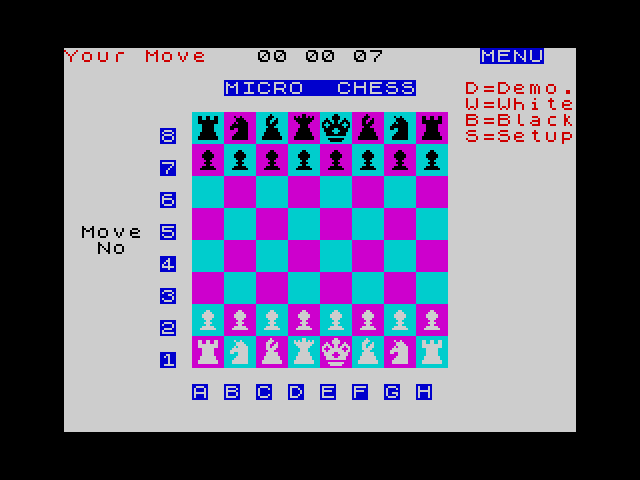 Spectrum Micro Chess image, screenshot or loading screen