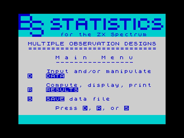 Statistics - Multiple Observation Designs image, screenshot or loading screen