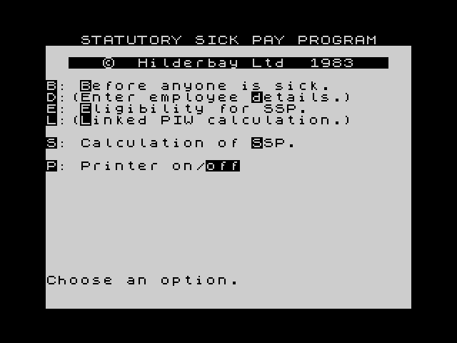 Statutory Sick Pay image, screenshot or loading screen