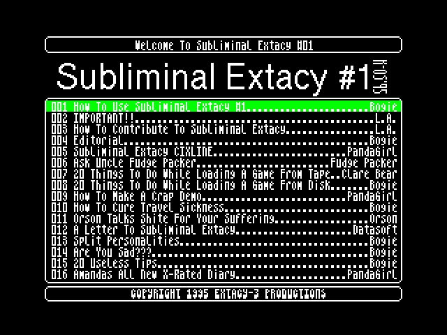 Subliminal Extacy 1 image, screenshot or loading screen