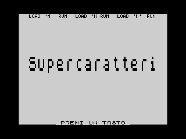 Super Caratteri image, screenshot or loading screen