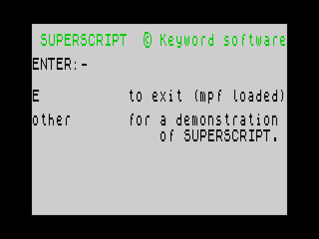 Superscript image, screenshot or loading screen