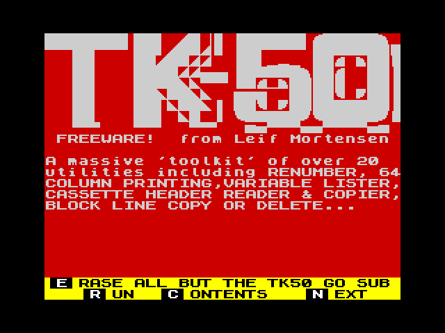 TK50 Toolkit image, screenshot or loading screen