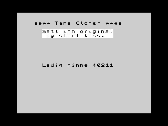 Tape Cloner II image, screenshot or loading screen