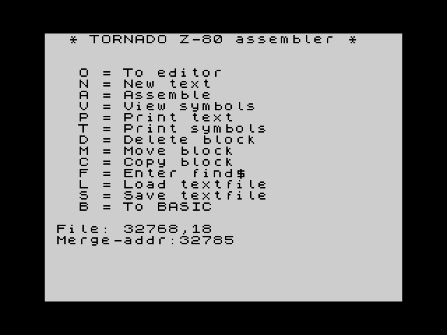 Tornado Assembler image, screenshot or loading screen