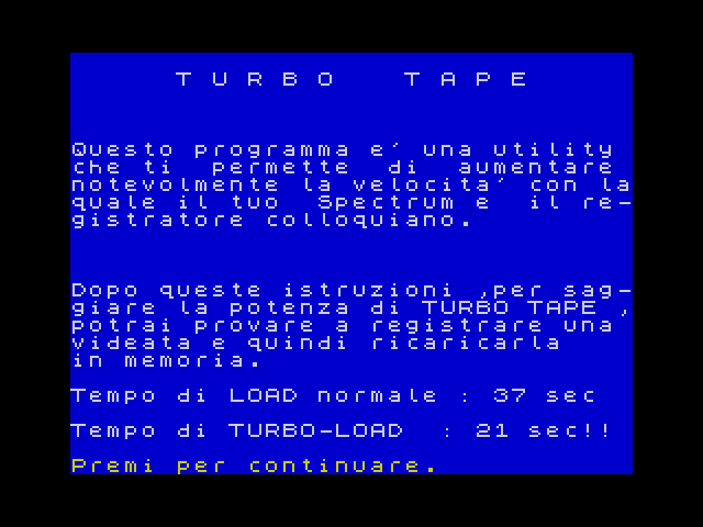 Turbo-Tape image, screenshot or loading screen