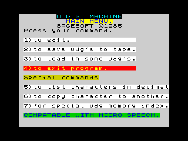 UDG's Machine image, screenshot or loading screen