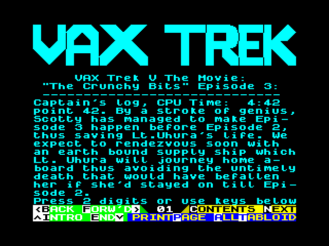 Vax Trek V The Movie: The Crunchy Bits Episode 3 image, screenshot or loading screen