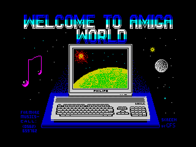 Welcome to Amiga World image, screenshot or loading screen