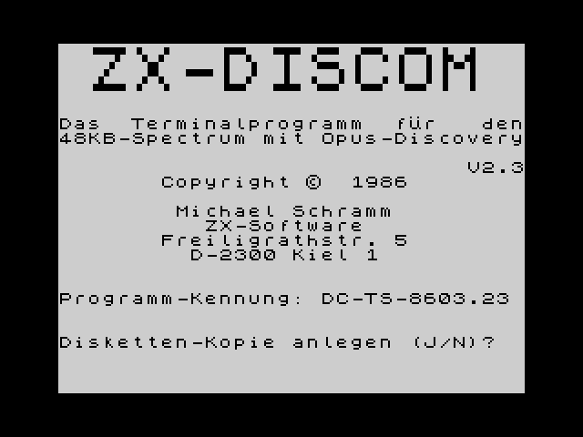 ZX-DISCOM image, screenshot or loading screen