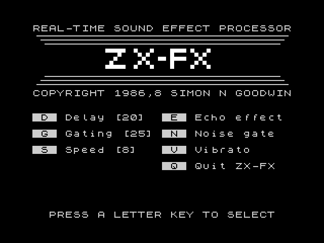 ZX-FX image, screenshot or loading screen