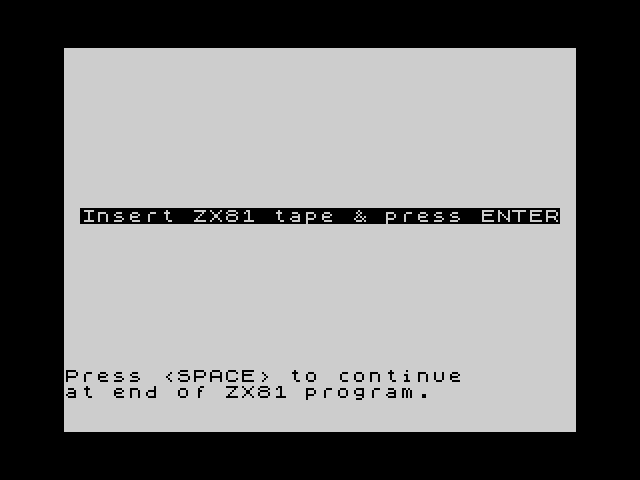 ZX81 Programs image, screenshot or loading screen