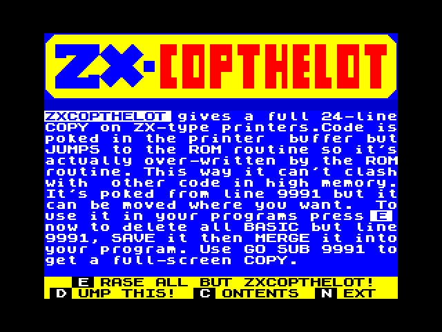 ZXCopTheLot image, screenshot or loading screen