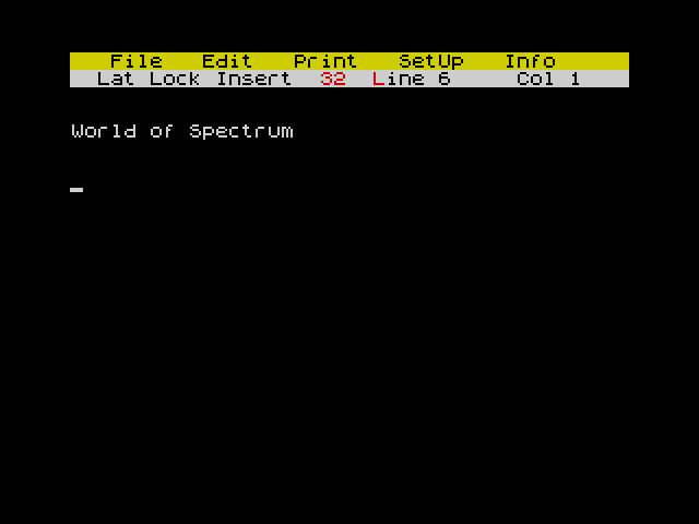 ZX IBM image, screenshot or loading screen