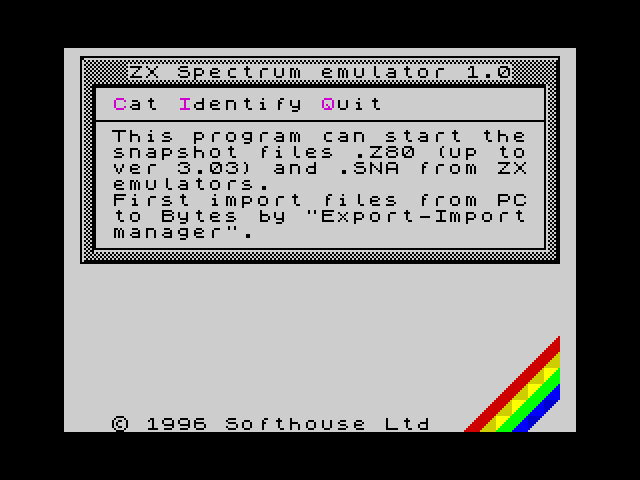 ZX Spectrum Emulator image, screenshot or loading screen