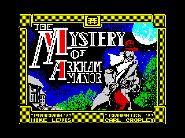 The Mystery of Arkham Manor at Spectrum Computing - Sinclair ZX 