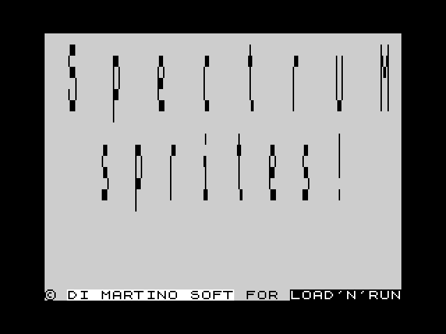Spectrum Sprites! image, screenshot or loading screen