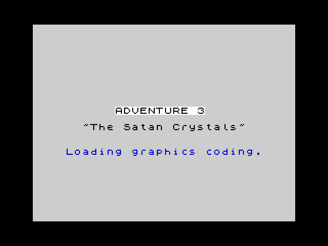 Adventure 3: The Satan Crystals image, screenshot or loading screen