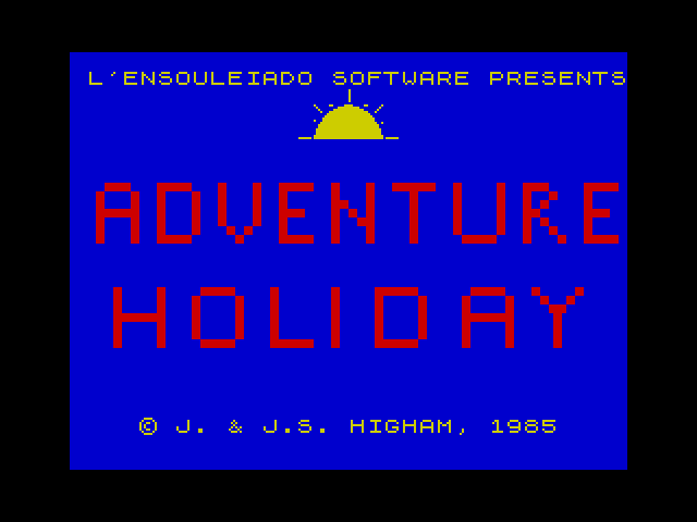 Adventure Holiday image, screenshot or loading screen