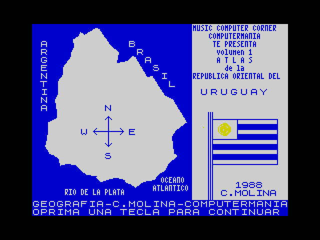 Atlas de la Republica Oriental del Uruguay image, screenshot or loading screen