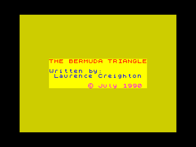 The Bermuda Triangle image, screenshot or loading screen