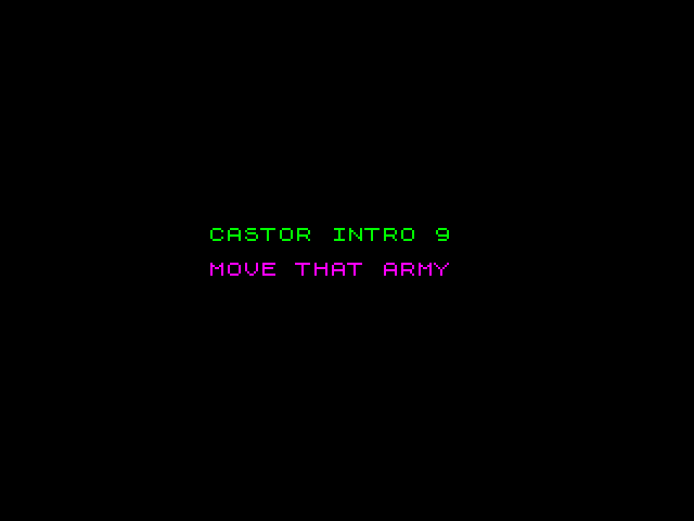 Castor Intro 9: Move That Army image, screenshot or loading screen