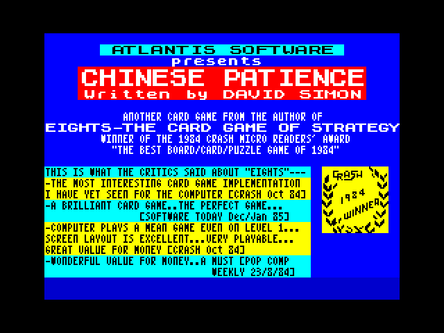 Chinese Patience image, screenshot or loading screen