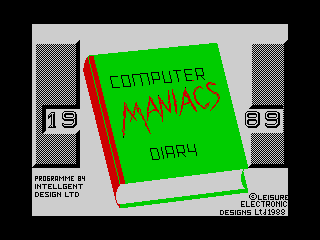 Computer Maniac's 1989 Diary image, screenshot or loading screen