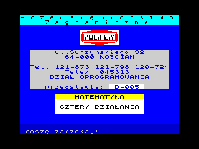 Cztery Dzialania image, screenshot or loading screen