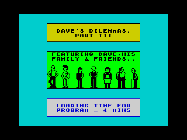 Dave's Dilemmas Part III image, screenshot or loading screen