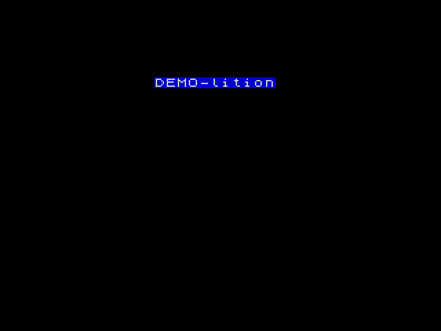 Demo-lition image, screenshot or loading screen