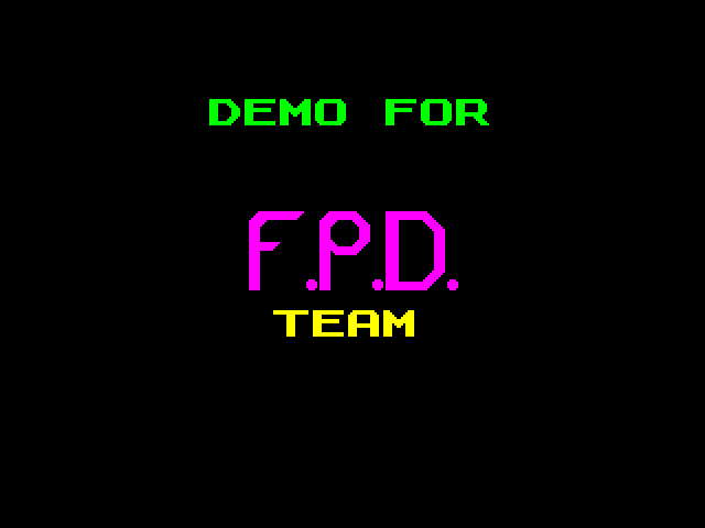 Demo for FPD Team image, screenshot or loading screen