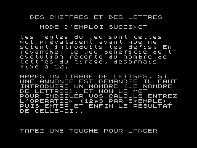 Des Chiffres et Des Lettres image, screenshot or loading screen